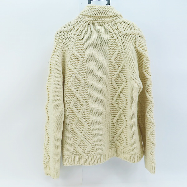 実際に弊社で買取させて頂いたA BATHING APE/アベイシングエイプ GORILLA WOOL ケーブル編み カウチンニット Lの画像 1枚目