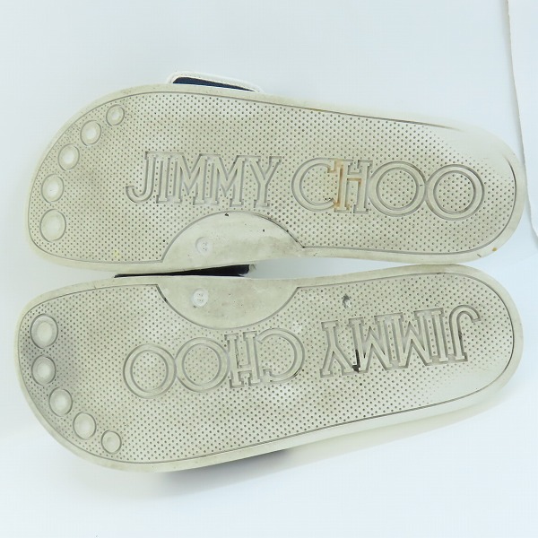 実際に弊社で買取させて頂いたJIMMY CHOO/ジミーチュウ マジックテープ サンダル 44の画像 2枚目