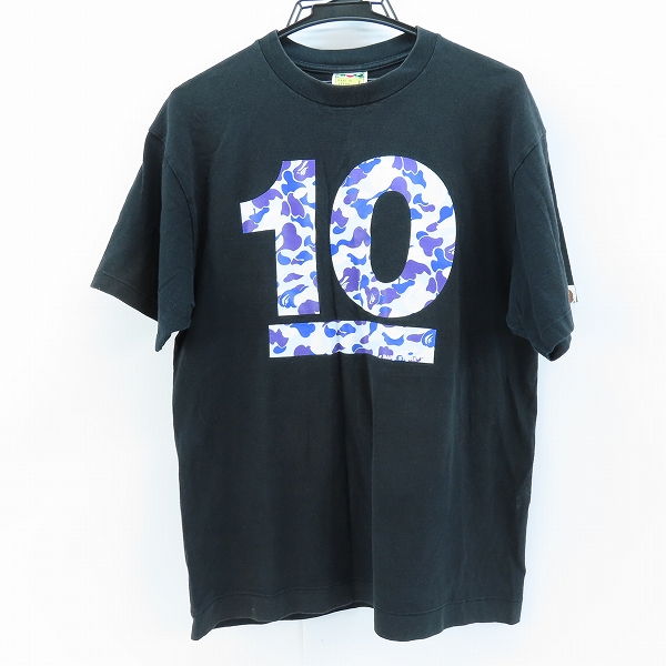 実際に弊社で買取させて頂いたA BATHING APE/アベイジングエイプ BAPE STORE 名古屋 10th 記念半袖Tシャツ/L