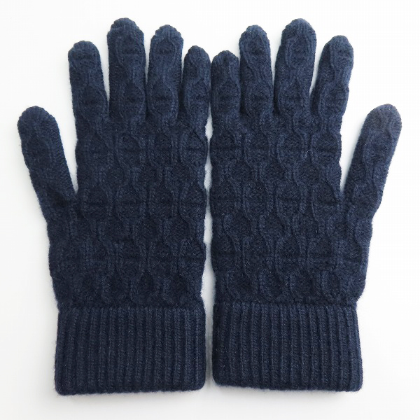 実際に弊社で買取させて頂いたHERMES/エルメス トリ・マイヨン カシミア手袋/グローブの画像 1枚目