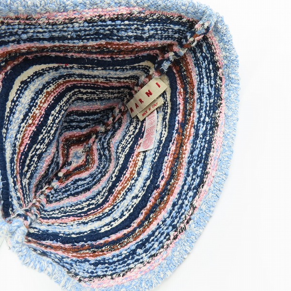 実際に弊社で買取させて頂いたMARNI/マルニ ミックスニット ハット/帽子 マルチカラー/Lの画像 4枚目