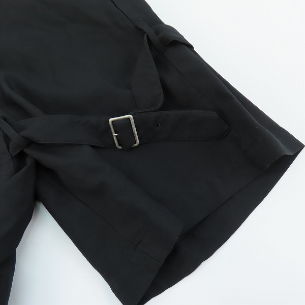 実際に弊社で買取させて頂いたBLACK COMME des GARCONS/ブラックコムデギャルソン 15AW ボンテージ ショートパンツ 1P-P016/Mの画像 7枚目