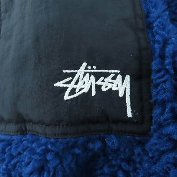 実際に弊社で買取させて頂いたStussy/ステューシー リバーシブル シェルパ フリースジャケット Lの画像 8枚目