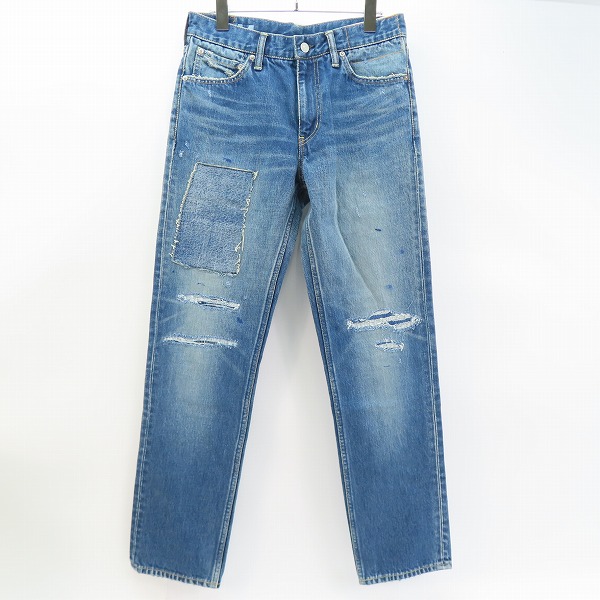 実際に弊社で買取させて頂いたvisvim/ビズビム 18AW SOCIAL SCULPTURE DENIM 03 DAMAGED-14/ 03D14 パッチワーク デニムパンツ リペア加工 W32/L30
