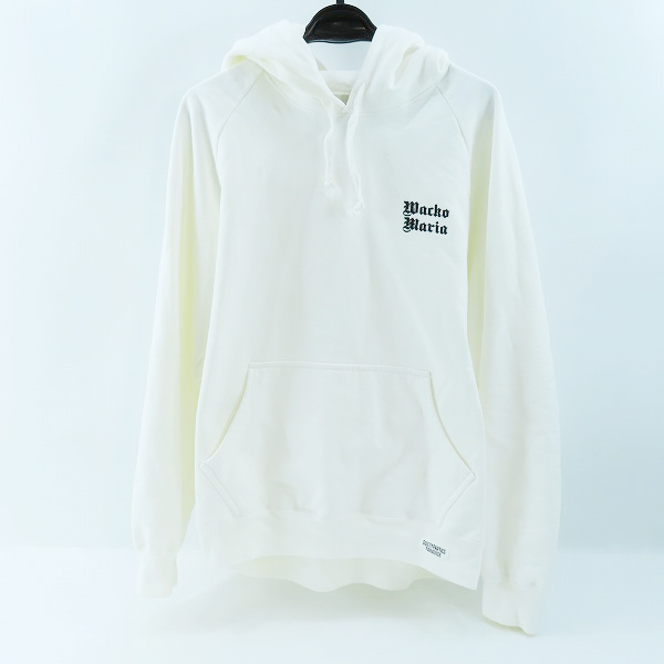 実際に弊社で買取させて頂いたWACKO MARIA/ワコマリア GUILTY PARTIES HEAVY WEIGHT PULLOVER HOODED SWEATSHIRT プルオーバー パーカー ホワイト XL