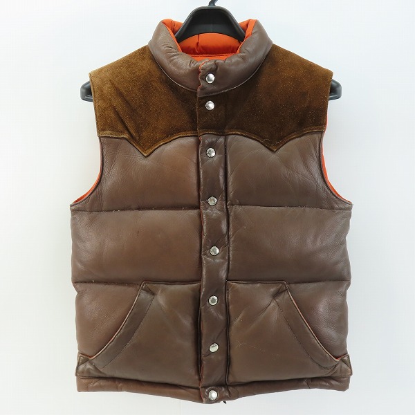 実際に弊社で買取させて頂いたTHE REAL McCOY'S/リアルマッコイズ ディアスキン/鹿革 スエード切替 レザー ダウンベスト/36