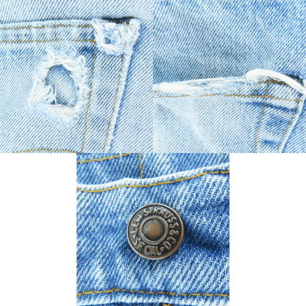 実際に弊社で買取させて頂いたLevis/リーバイス 80年代 VINTAGE/ビンテージ 505 刻印552 ジップフライ デニムパンツ/W32L33の画像 9枚目