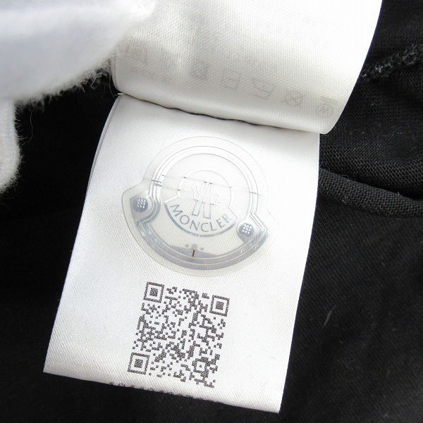 実際に弊社で買取させて頂いた【JPタグ】MONCLER/モンクレール ロゴプリント 長袖Tシャツ ブラック I20978D00001/XLの画像 5枚目