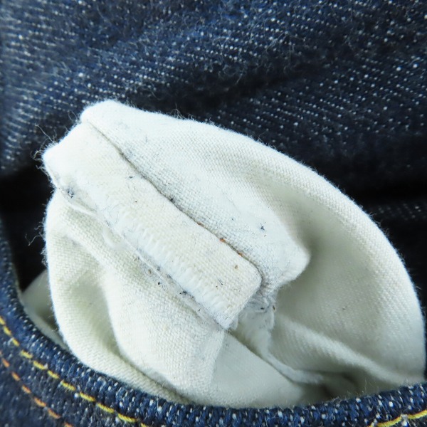 実際に弊社で買取させて頂いたEVISU/エヴィス Lot.2000 No.2 白カモメ デニムパンツ 32×32の画像 6枚目