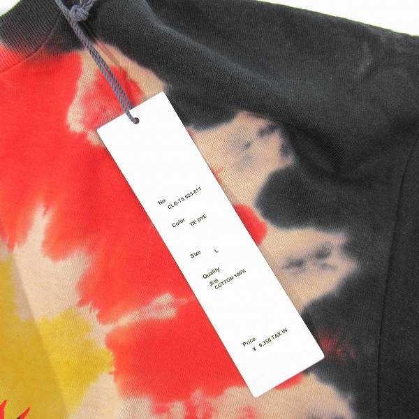 実際に弊社で買取させて頂いた【未使用】CHALLENGER/チャレンジャー TIE DYE BURNING SNAKE 半袖Tシャツ タイダイ CLG-TS 023-011/Lの画像 5枚目