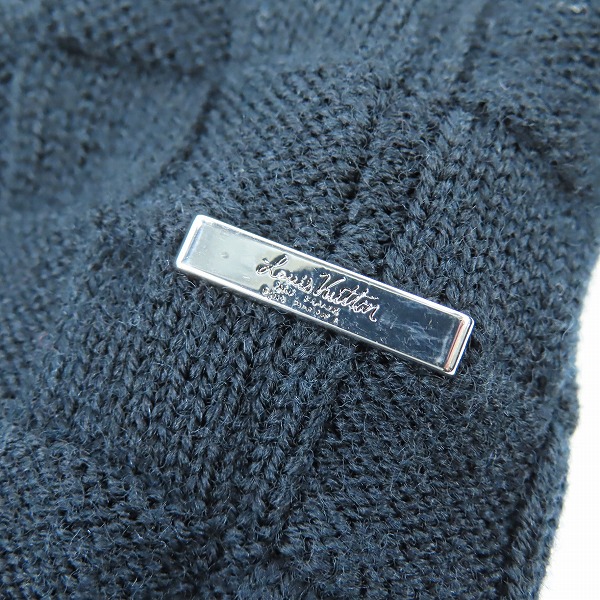 実際に弊社で買取させて頂いた【JPタグ】 LOUIS VUITTON/ルイヴィトン ダミエ柄 ジップアップ ウール カーディガン RM202Q VOR HJN41W XXLの画像 8枚目