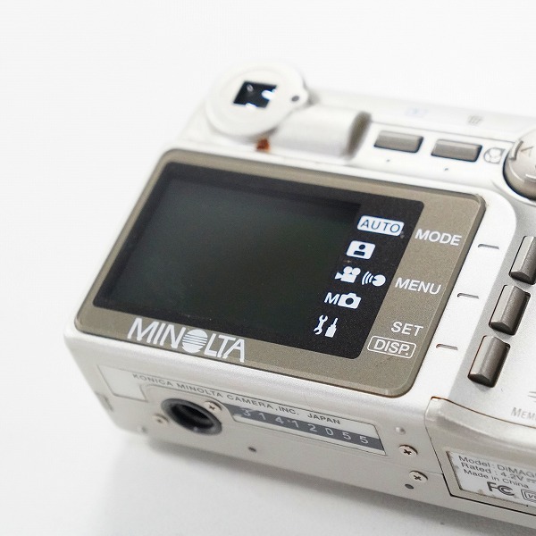 実際に弊社で買取させて頂いたMINOLTA/ミノルタ DiMAGE G400 コンパクトデジタルカメラ 動作未確認の画像 6枚目