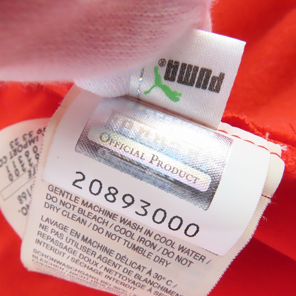 実際に弊社で買取させて頂いたPUMA/プーマ FERARRI/フェラーリー Marlboro トラックジャケット /Lの画像 5枚目