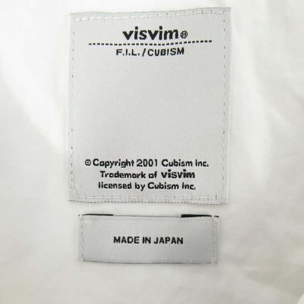 実際に弊社で買取させて頂いたvisvim/ビズビム 17AW FREE EDGE SHIRT BASEBALL COLLAR フリーエッジ シャツ ベースボールカラー 0117205011008/1の画像 2枚目