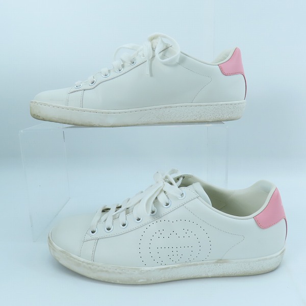 実際に弊社で買取させて頂いたGUCCI/グッチ インターロッキングG スニーカー 598527/38の画像 3枚目