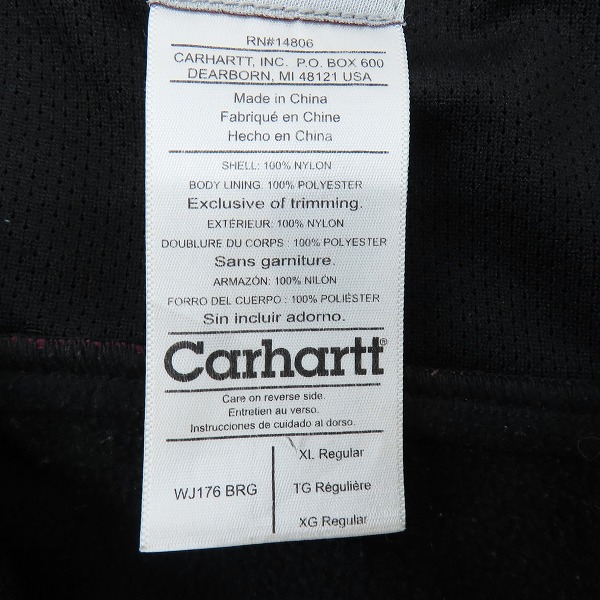 実際に弊社で買取させて頂いたCarhartt/カーハート Carhartt FOR WOMEN Soft Shell Jacket/ソフトシェルジャケット WJ176/XLの画像 3枚目