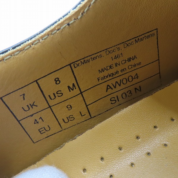 実際に弊社で買取させて頂いたDr.Martens/ドクターマーチン 3ホール シューズ AW004 UK7の画像 5枚目