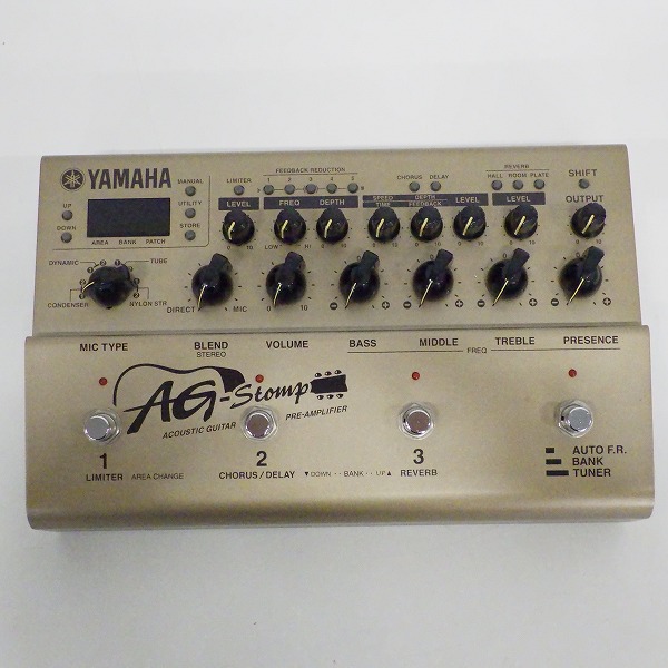 実際に弊社で買取させて頂いたYAMAHA/ヤマハ AG-Stomp エレクトリックアコースティックギター用プリアンプ＆マルチエフェクター【簡易動作確認済】の画像 1枚目