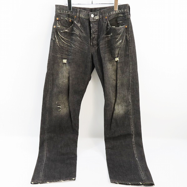 実際に弊社で買取させて頂いたLEVI'S/リーバイス 501 ブラックデニムパンツ 501-0601 /W32 L32