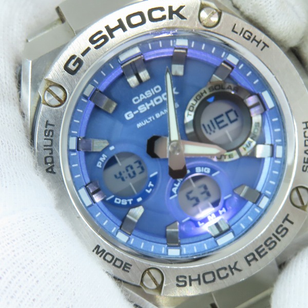 実際に弊社で買取させて頂いたG-SHOCK/G-ショック タフソーラー G-STEEL/Gスチール マルチバンド6 電波ソーラー ウォッチ/腕時計 GST-W110D-2AJFの画像 5枚目