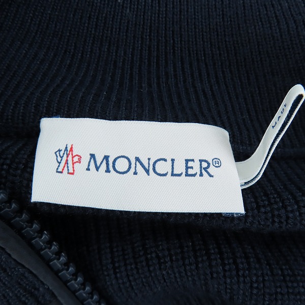 実際に弊社で買取させて頂いたMONCLER/モンクレール MAGLIONE TRICOT CARDIGAN ニット切り替え Lの画像 2枚目
