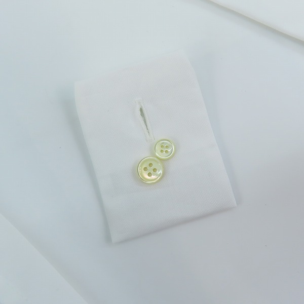 実際に弊社で買取させて頂いた(1)【未使用/JPタグ】SAINT LAURENT/サンローラン 19SS プレーン 長袖シャツ 536096 Y216W/36の画像 7枚目