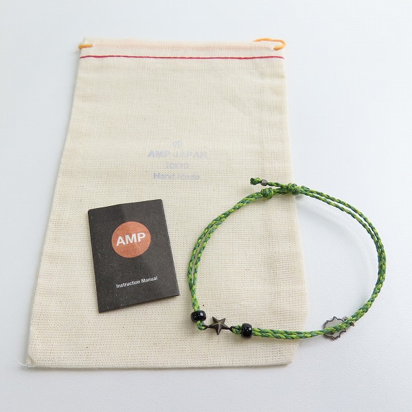 実際に弊社で買取させて頂いた(1)AMP JAPAN/アンプジャパン スター ブレスレット グリーンの画像 7枚目