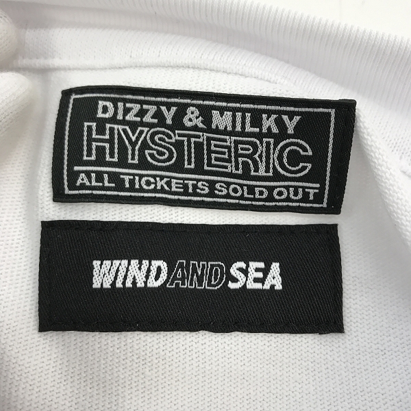 実際に弊社で買取させて頂いた【未使用】HYSTERIC GLAMOUR×WIND AND SEA/ヒステリックグラマー×ウィンダンシー プリント Tシャツ 02233ZI21400 /Lの画像 2枚目