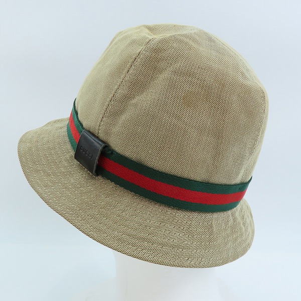実際に弊社で買取させて頂いたGUCCI/グッチ シェリーライン ハット/帽子 Lの画像 2枚目