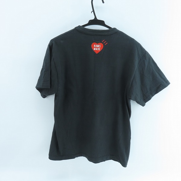 実際に弊社で買取させて頂いたHUMAN MADE×KAWS/ヒューマンメイド×カウズ Tシャツ/半袖Tシャツ /Mの画像 1枚目