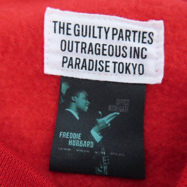 実際に弊社で買取させて頂いたWACKO MARIA/ワコマリア 23AW BLUE NOTE SWEAT SHIRT クルーネック スウェット レッド/XLの画像 4枚目