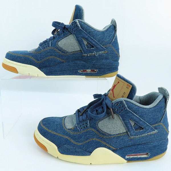実際に弊社で買取させて頂いたNIKE×LEVI’S/ナイキ×リーバイス AIR JORDAN 4 RETRO NRG/エア ジョーダン 4 レトロ デニム AO2571-401/27.5の画像 3枚目