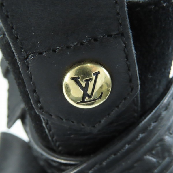 実際に弊社で買取させて頂いたLouis Vuitton/ルイヴィトン スウェードレザー ヒールブーツ/ショートブーツ NL 0165 /36.5の画像 7枚目