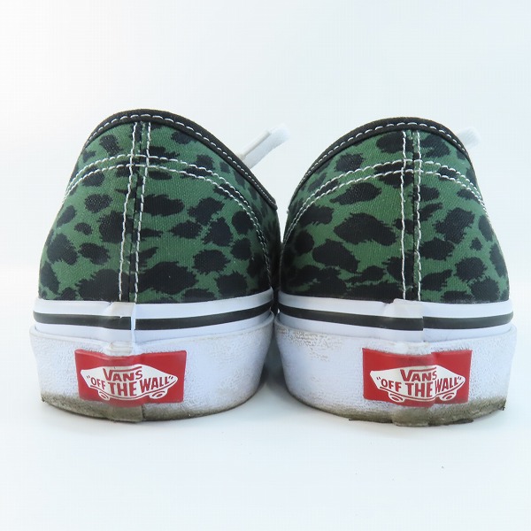 実際に弊社で買取させて頂いたVANS×WACKO MARIA/バンズ×ワコマリア V44 AUTHENTIC/オーセンティック レオパード グリーン 667569-0003/29の画像 1枚目
