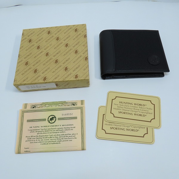 実際に弊社で買取させて頂いた【未使用】HUNTING WORLD/ハンティングワールド 二つ折り財布/ウォレット の画像 8枚目