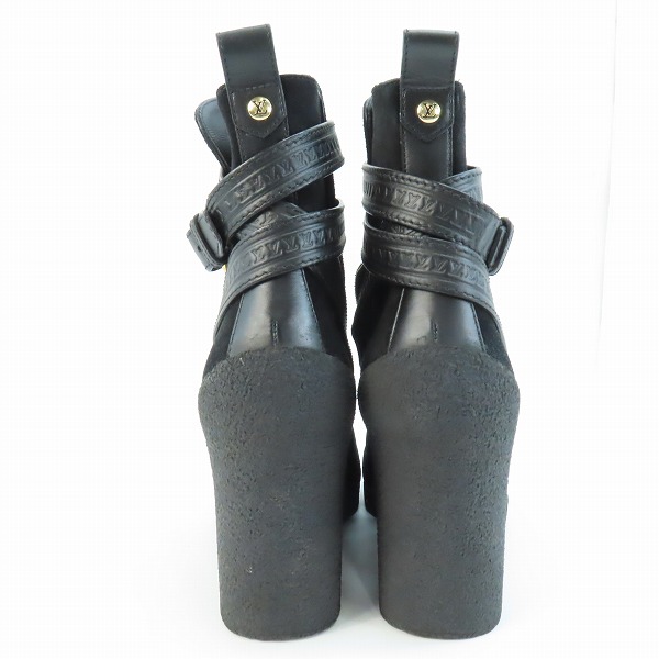 実際に弊社で買取させて頂いたLouis Vuitton/ルイヴィトン スウェードレザー ヒールブーツ/ショートブーツ NL 0165 /36.5の画像 1枚目