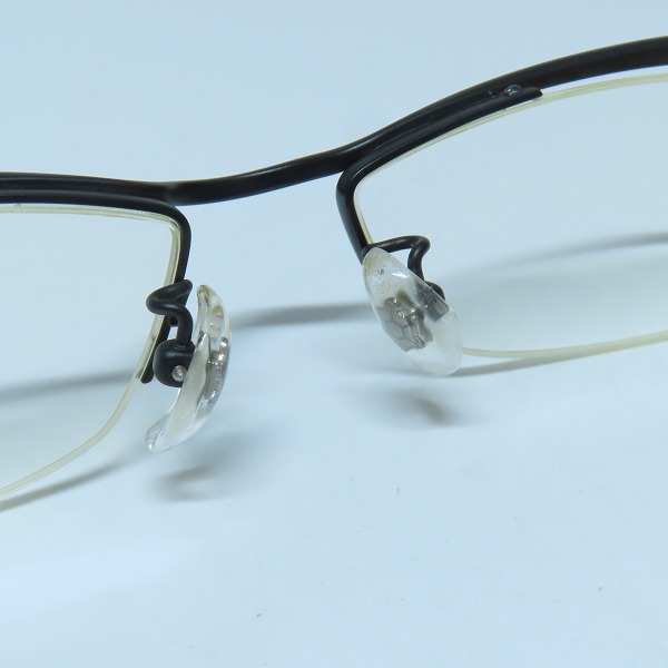 実際に弊社で買取させて頂いた999.9/フォーナインズ ハーフリム 度入り眼鏡/メガネフレーム S-800Tの画像 3枚目