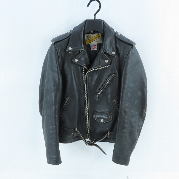 実際に弊社で買取させて頂いたPERFECTO by Schott/パーフェクト バイ ショット ダブルライダースジャケット/34