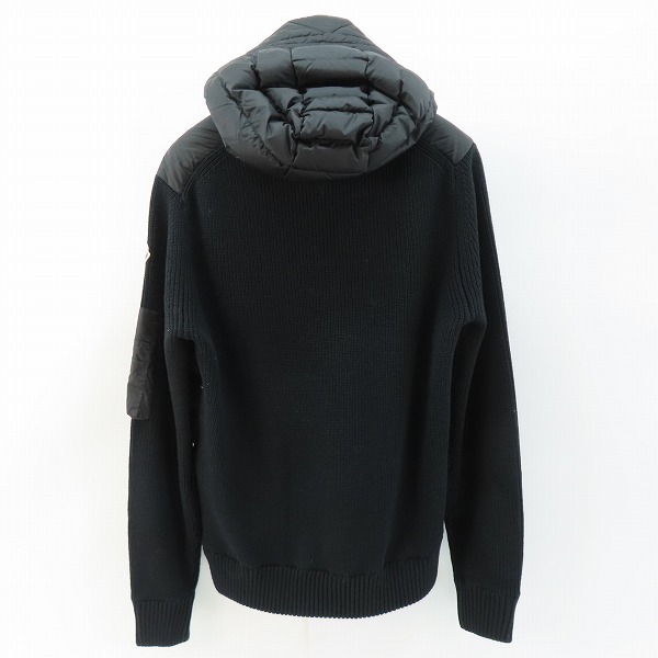 実際に弊社で買取させて頂いた【JPタグ】MONCLER/モンクレール CARDIGAN TRICOT/ニット 切替ナイロン ダウンジャケット  J20919B50800/Sの画像 1枚目