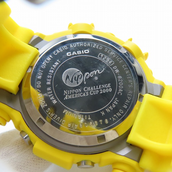 実際に弊社で買取させて頂いたG-SHOCK/Gショック FROGMAN フロッグマン アメリカズカップ DW-8200AC-9Tの画像 3枚目