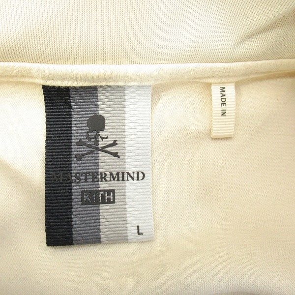 実際に弊社で買取させて頂いた【未使用】MASTERMIND×KITH/マスターマインド × キス MM Track Jacket トラックジャケット KH1136-104/Lの画像 2枚目