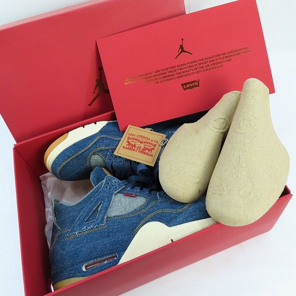 実際に弊社で買取させて頂いたNIKE×LEVI’S/ナイキ×リーバイス AIR JORDAN 4 RETRO NRG/エア ジョーダン 4 レトロ デニム AO2571-401/27.5の画像 8枚目