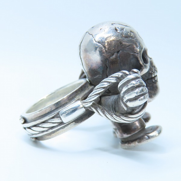 実際に弊社で買取させて頂いたCHROME HEARTS/クロムハーツ FOTI HARRIS CABLE RING/フォティ ハリス ケーブルリング 17号の画像 4枚目