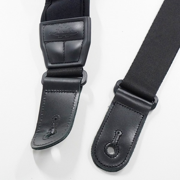 実際に弊社で買取させて頂いたAIRCELL/エアセル 幅約5.5cm 厚手 ギターストラップ ベースストラップ ブラックの画像 2枚目