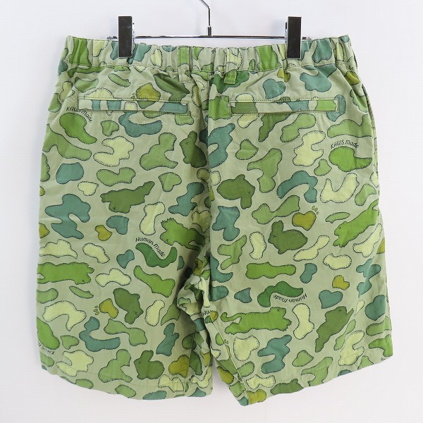 実際に弊社で買取させて頂いたHUMAN MADE×KAWS/ヒューマンメイド×カウズ MADE CAMO SHORTS ショーツ XLの画像 1枚目