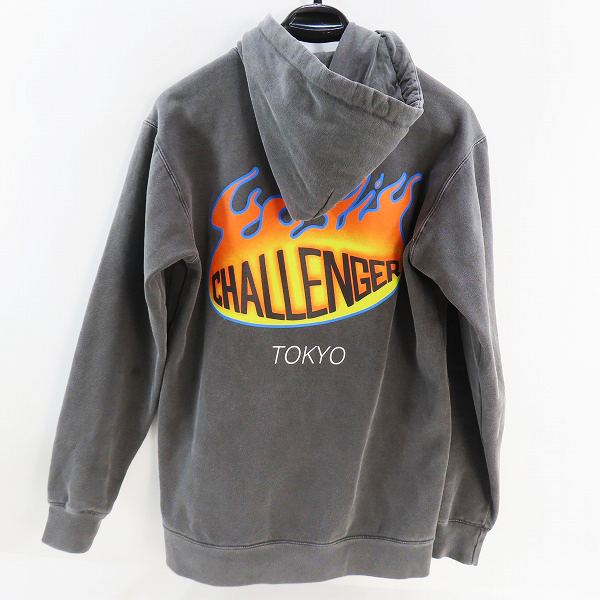実際に弊社で買取させて頂いたCHALLENGER/チャレンジャー フレイムス プルオーバーパーカー Sの画像 1枚目
