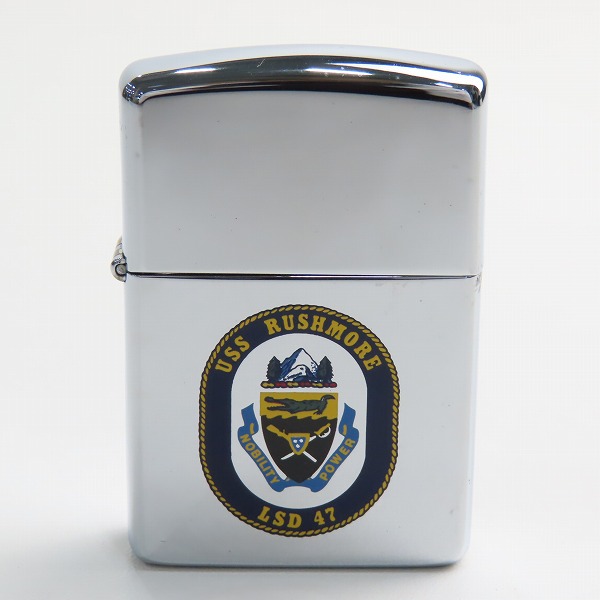 実際に弊社で買取させて頂いたZIPPO/ジッポー U.S.S. RUSHMORE LSD 47  1991年製