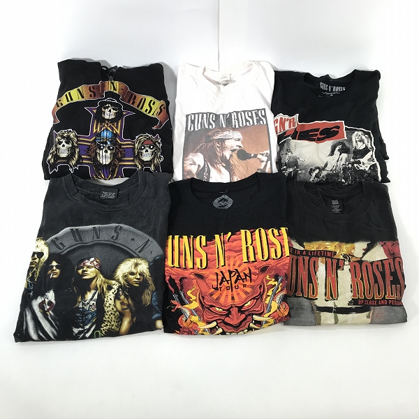 実際に弊社で買取させて頂いた【おまとめ】GUNS N' ROSES/ガンズアンドローゼズ バンドTシャツ/バンT/ジップアップパーカー