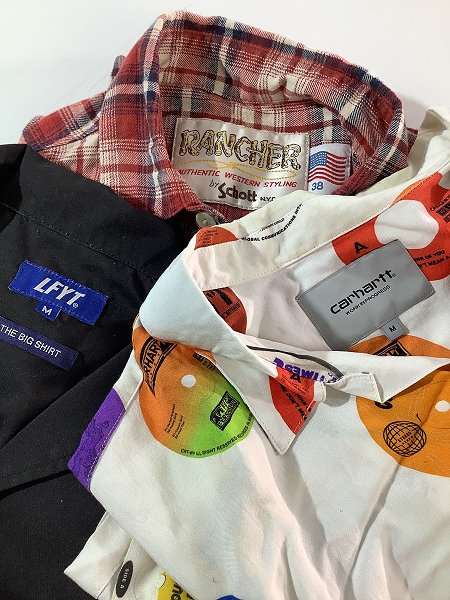 実際に弊社で買取させて頂いた【おまとめ】カーハート/エルエフワイティー/ランチャーバイショット 他 長袖シャツ/キルティング ベスト/デニムパンツ 等の画像 1枚目