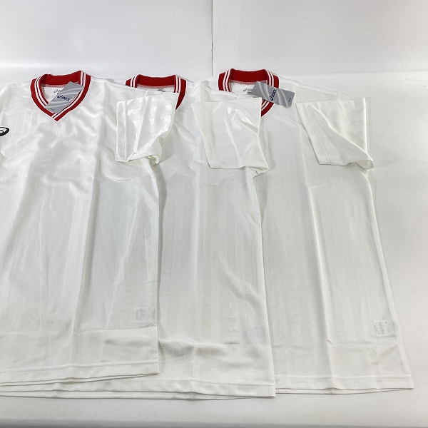 実際に弊社で買取させて頂いた【おまとめ/未使用】ASICS/アシックス ゲームシャツHS ホワイトの画像 1枚目